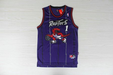 Maillot De Basket Toronto Raptors Tracy McGrady 1 Eyed Tennis Fans Violet
